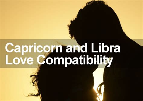 capricorn woman and libra man dating
